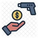 Extortion Threat Gun Icon