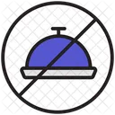 No Food Fasting Forbidden Icon