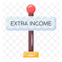 Extra Income Signboard Signage Icon
