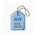Extra Large Size Label  Icon