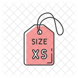 Extra Small Size Label  Icon