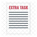 Extra Task Paper Excessive Workload Extra Task Icon