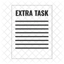Extra task paperwork  Symbol