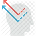 Extracao De Conhecimento Compartilhamento De Dados Cerebro Ícone