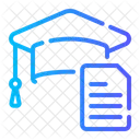 Extracurricular Activities Document Mortarboard Icon