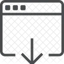 Extraer Descargar Desde La Pagina Web Descargar Desde El Sitio Web Icono