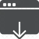 Extraer Descargar Desde La Pagina Web Descargar Desde El Sitio Web Icono