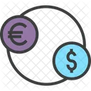 Extranjeros Cambio Moneda Icono