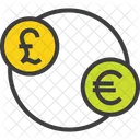 Extranjeros Cambio Moneda Icono