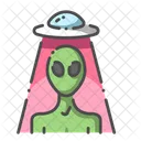 Extraterrestre y ovni  Icono