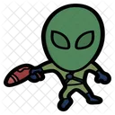 Pistola Extraterrestre Vector Icono