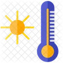 Extreme Heat Heatwave Conditions Hot Weather Phenomenon Icon