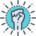 Extremism Hand Putsch Icon