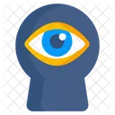 Eye Monitoring Inspection Icon