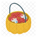 Eye Bucket Eye Container Halloween Eye Container Icon