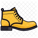 Eye-catching Yellow Chelsea Boots Shoes  Icône