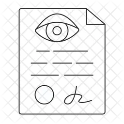 Eye certificate  Icon