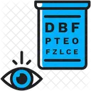Snellen Eye Chart Icon