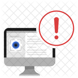 Eye, Detect, Attention, Person, Warning, Biometry Icon png