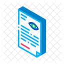 Eye Document  Icon