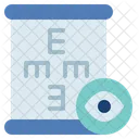Eye examination chart  Icon