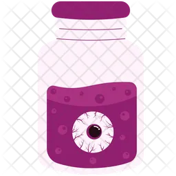 Eye In Liquid Jar  Icon