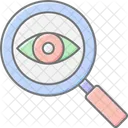 Eye magnifying glass  Icon