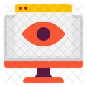 Computer Screen Eye Icon