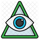 Eye Of Providence Eye Triangle Icon
