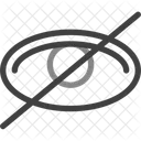 Eye Off Eye No Vision Icon