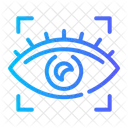 Eye Scan Retinal Biometric Icon