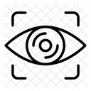 Eye Scan Retinal Scan Iris Recognition Icon