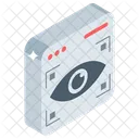 Eye Scan Iris Scan Eye Biometric Icon