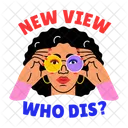 Eye Shades Glasses Beauty Icon