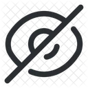 No View Invisible No Vision Icon