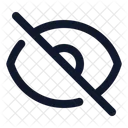 Eye Slash No View Invisible Icon