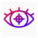 Eye Target Tracking Gaze Icon