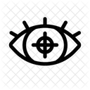 Eye Target Tracking Gaze Icon