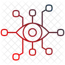 눈 기술 사이버네틱스 기계 눈 아이콘
