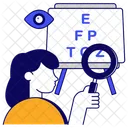 Eye Test Vision Test Eye Chart Icon