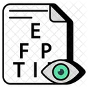 Eye Test Vision Test Eye Chart Icon