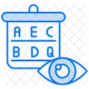 Eye test chart  Icon