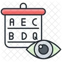 Eye test chart  Icon