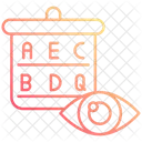 Eye test chart  Icon