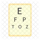 Eye test chart  Icon