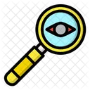 Eye Test Magnifying Glass Loupe Icon