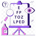 Eye Test Vision Test Eye Chart Icon