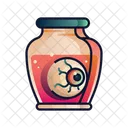 Eyeball Bottle Scary Icon
