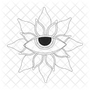 Eyeball Flower Bohemian Evil Eye Icon