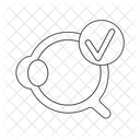 Eyeball Around Eyelids Icon